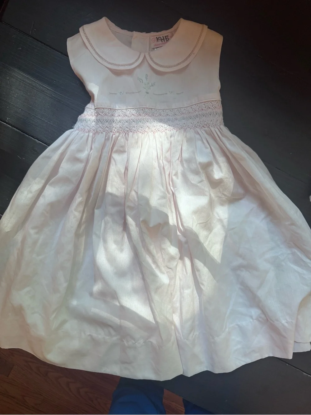 Smocked and Embroidered dress